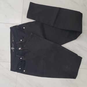 Seven for all Man Kind Skinny Jeans Black Women's pants size 27